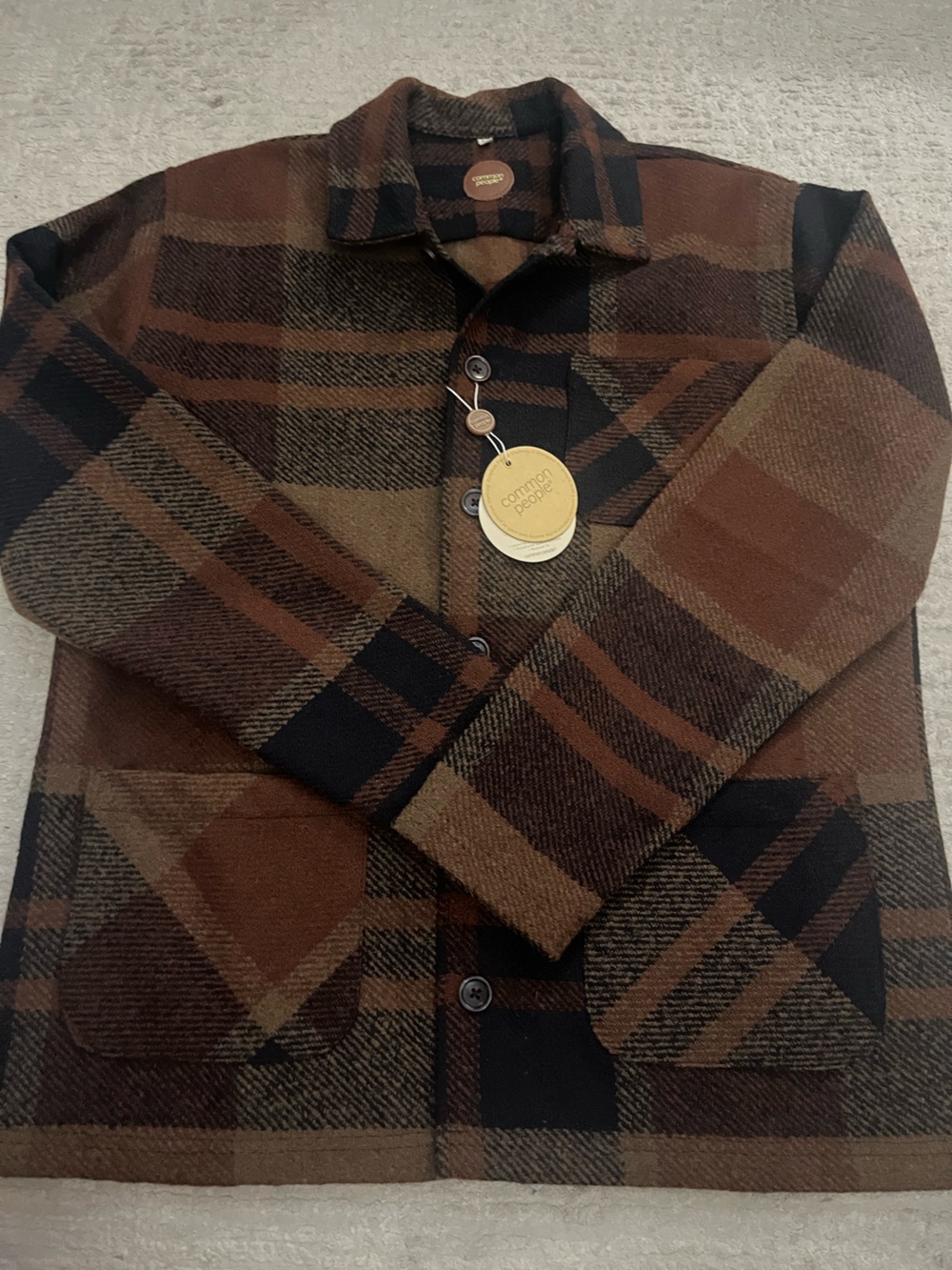 NWT Common People Jacob 3 Pocket Shacket - Picture 2 of 9